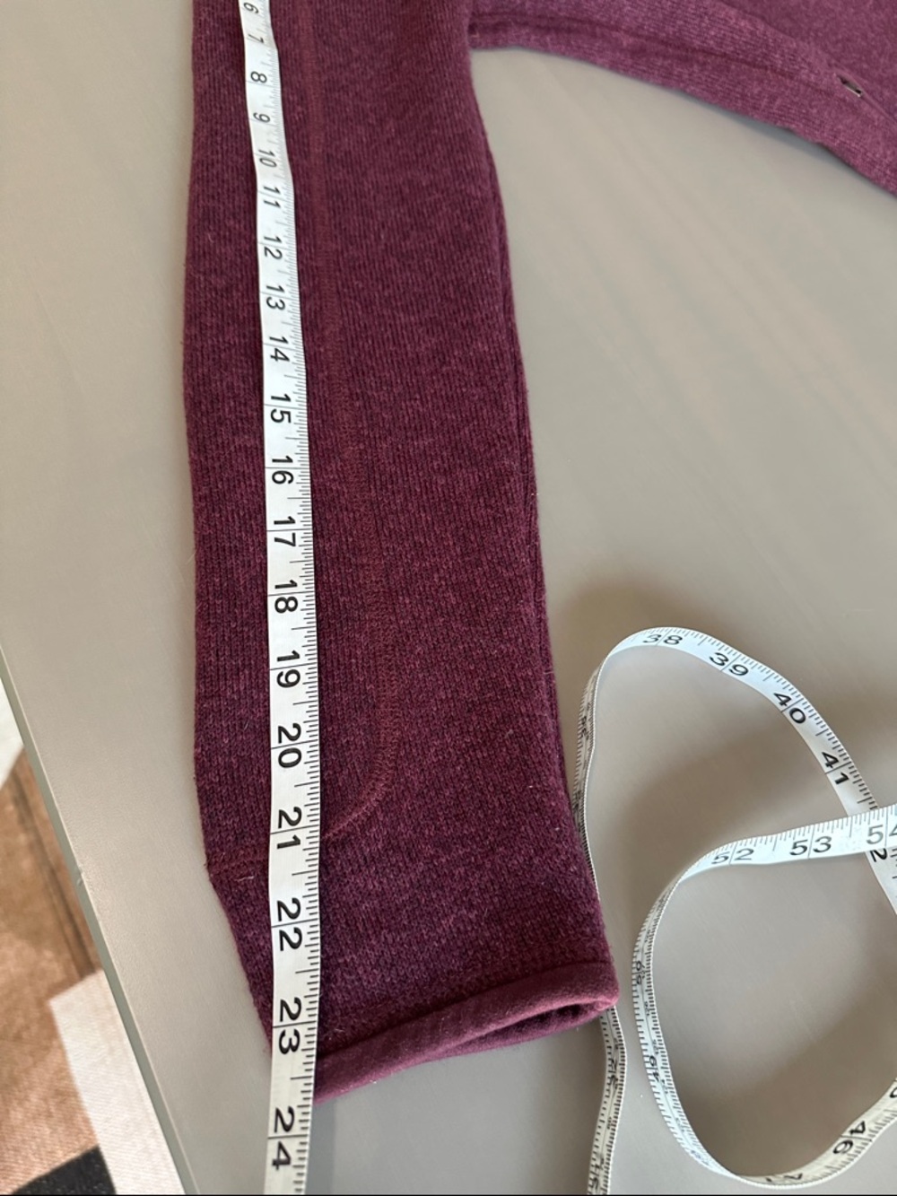 Patagonia Maroon Full-Zip Hooded Fleece Jacket - Picture 5 of 9